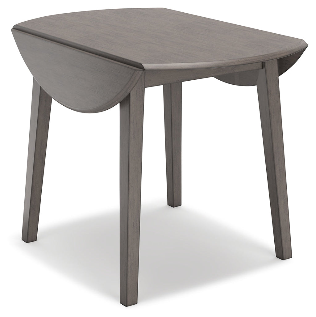 Shullden Gray Dining Table and 4 Chairs