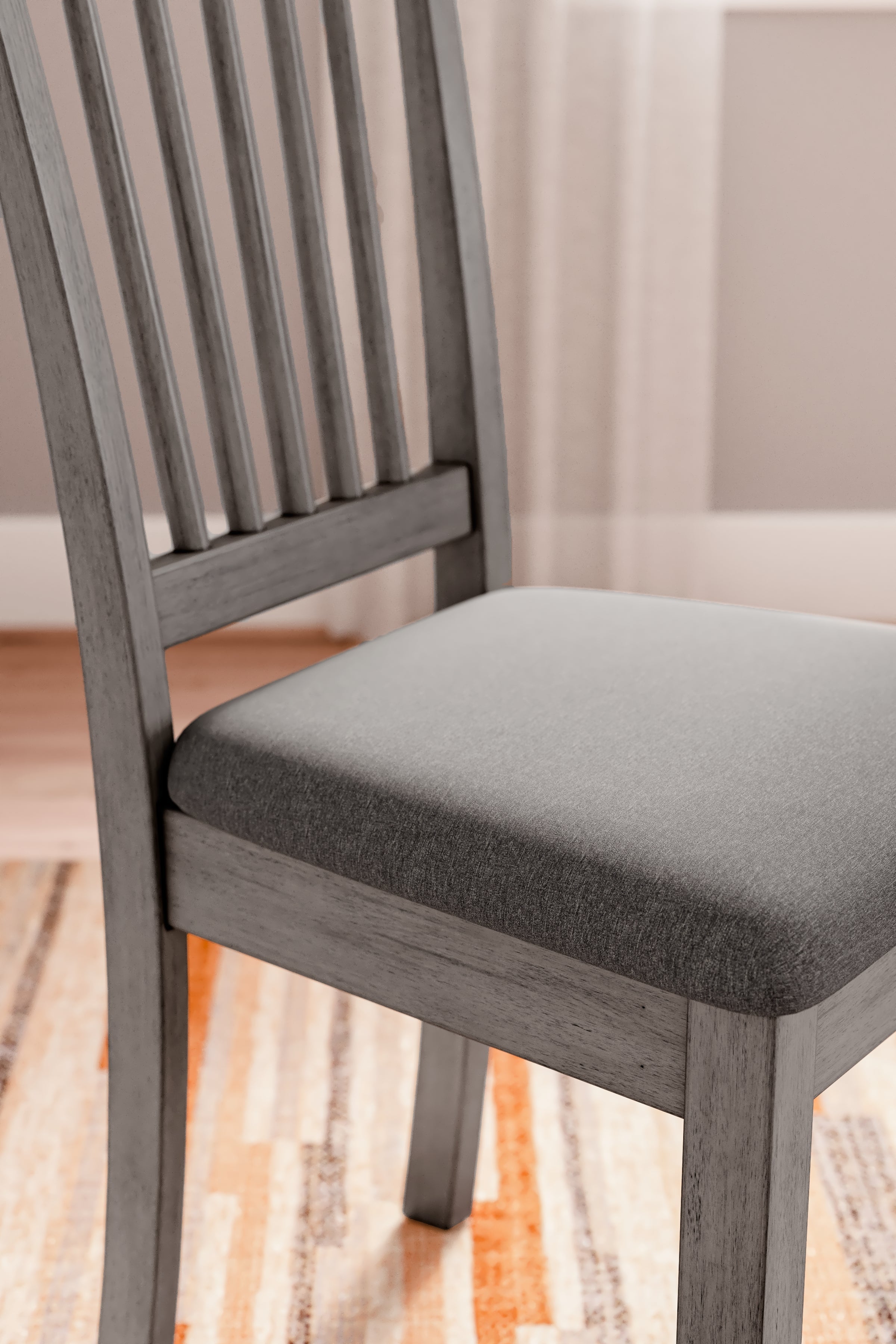 Shullden Gray Dining Table and 4 Chairs