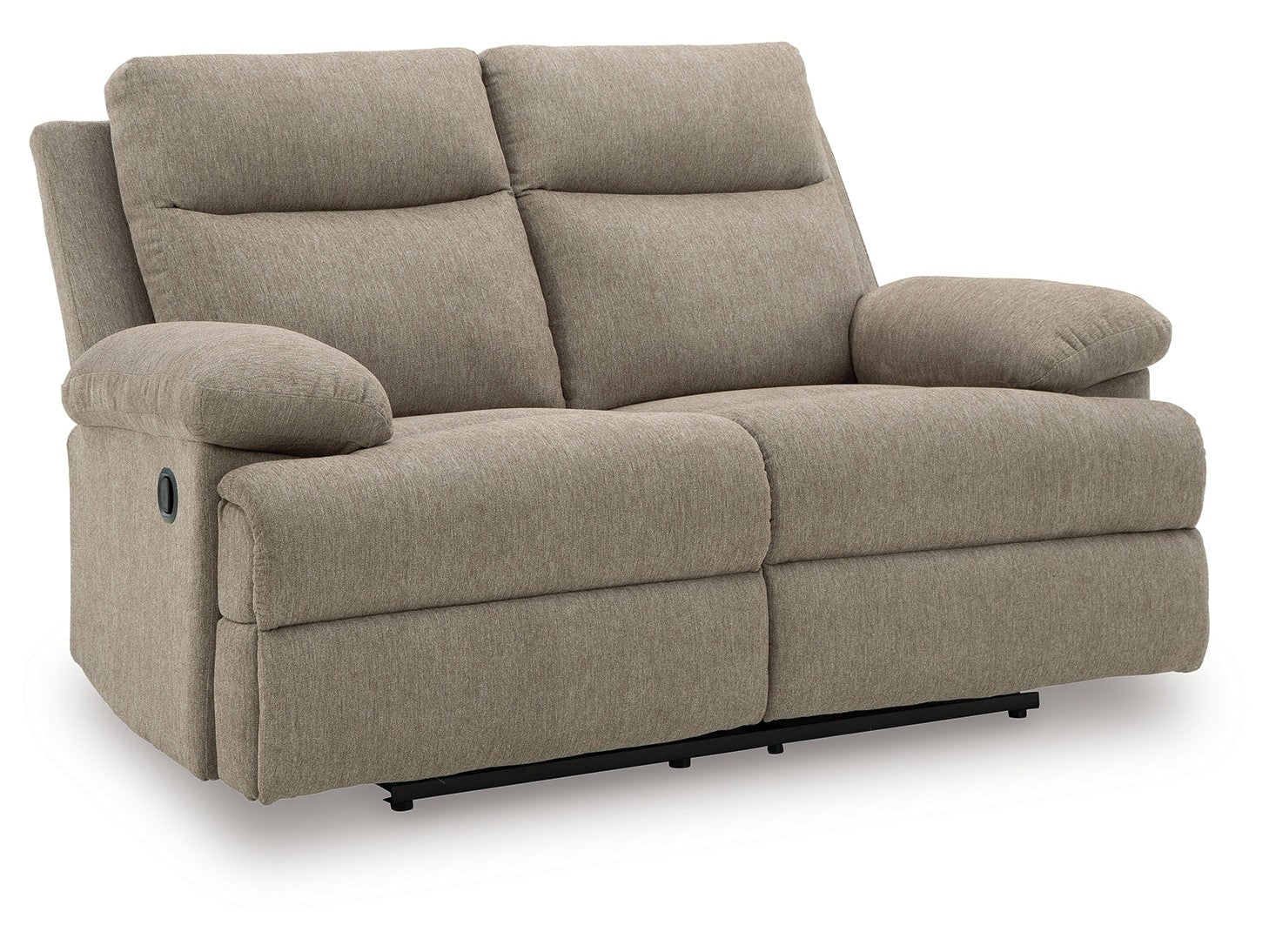Side-Swipe Mocha Reclining Loveseat