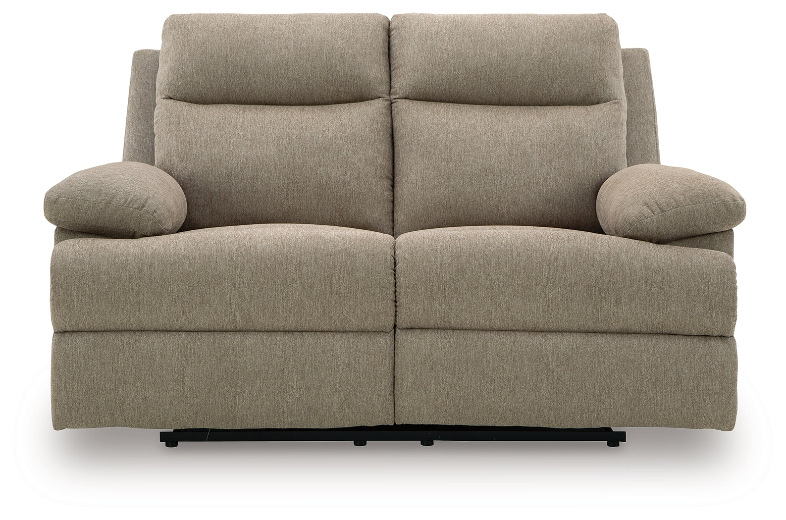 Side-Swipe Mocha Reclining Loveseat