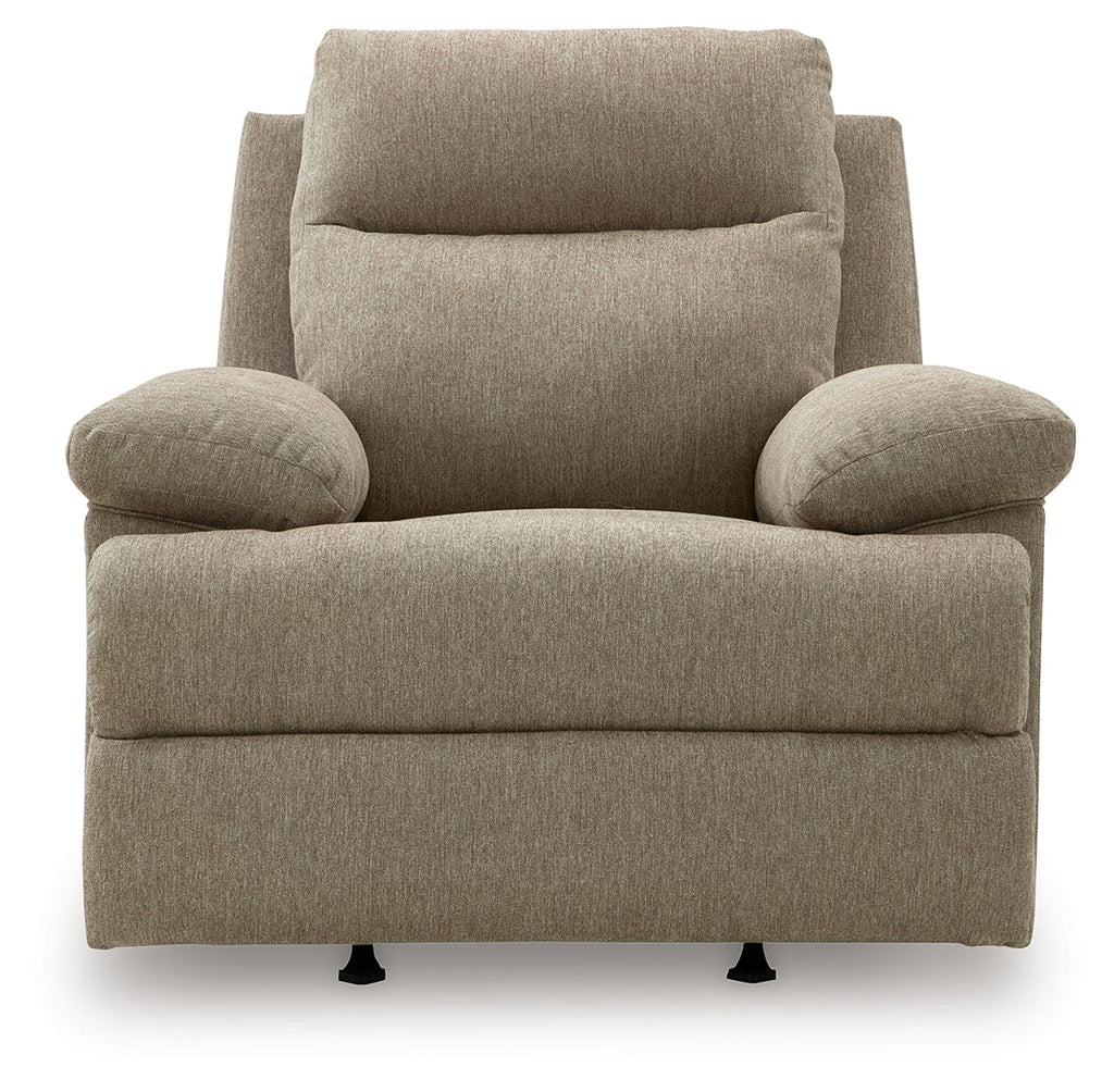 Side-Swipe Mocha Rocker Recliner