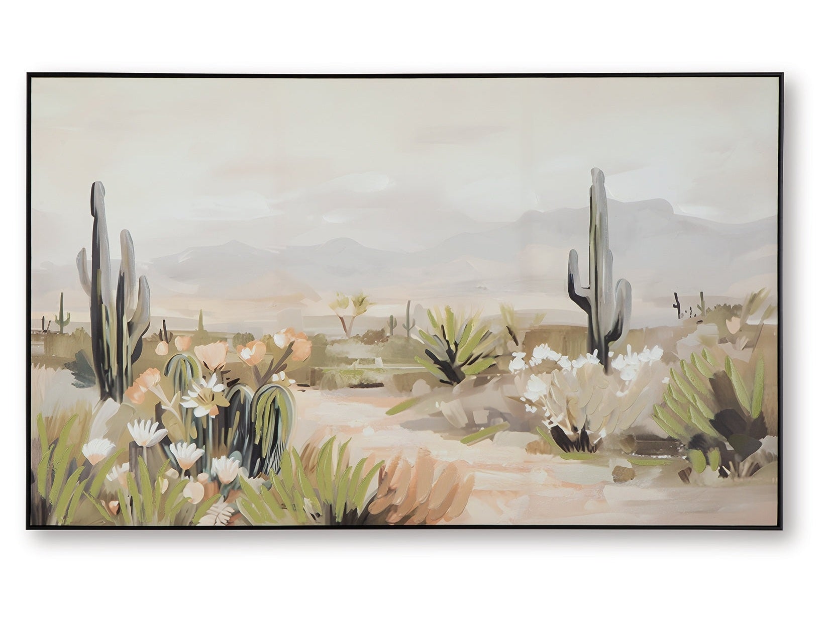 Sidworth Green/Beige/Gray Wall Art