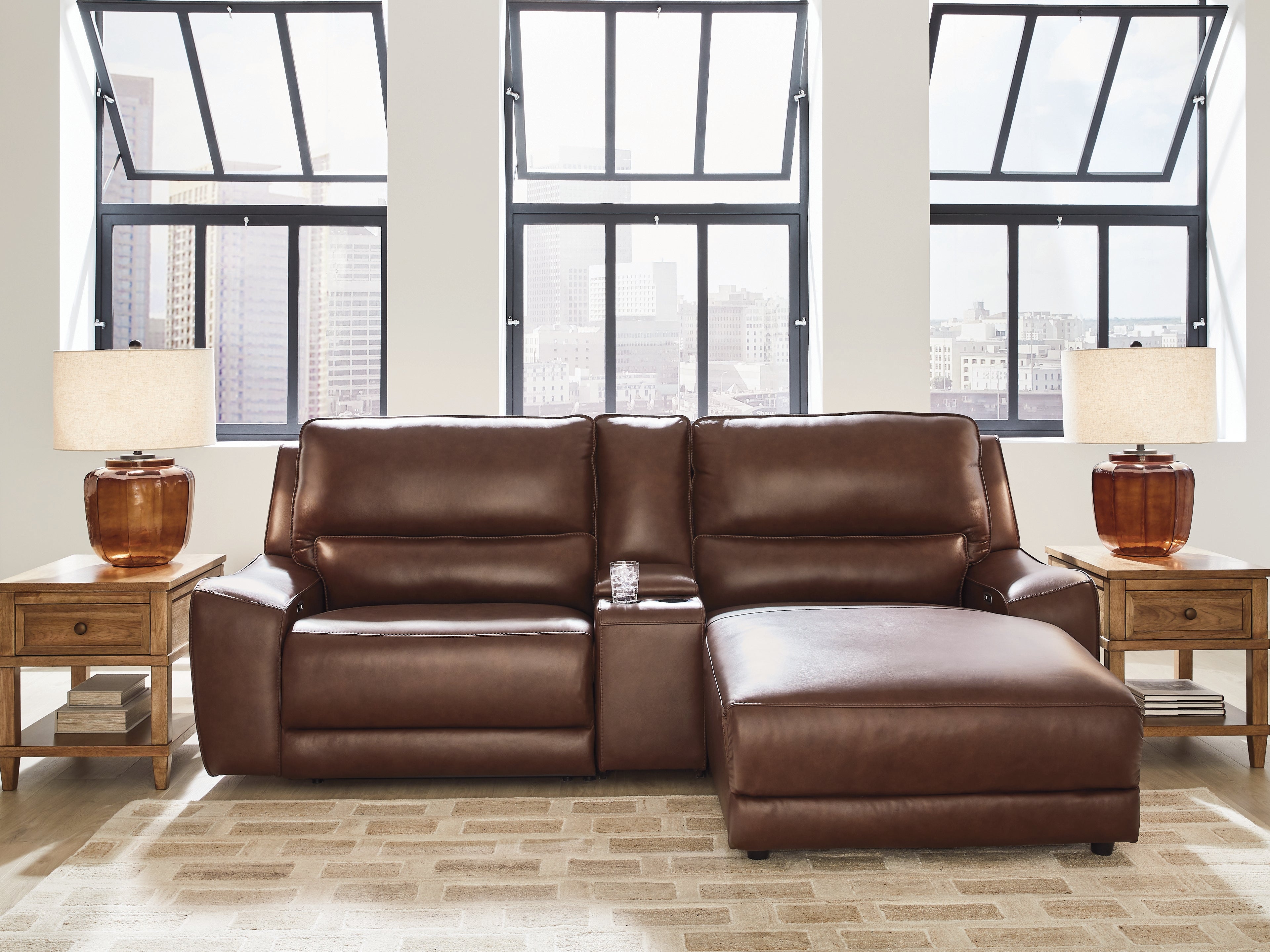 Silverbrooke Canyon 3-Piece RAF Power Reclining Sectional with Chaise