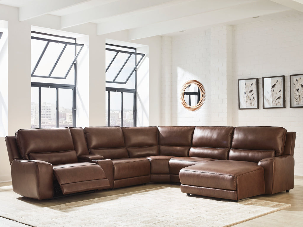 Silverbrooke Canyon 6-Piece RAF Power Reclining Sectional with Chaise