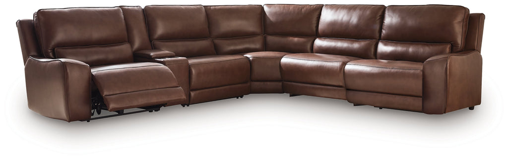 Silverbrooke Canyon 6-Piece Reclining Sectional with Storage Console