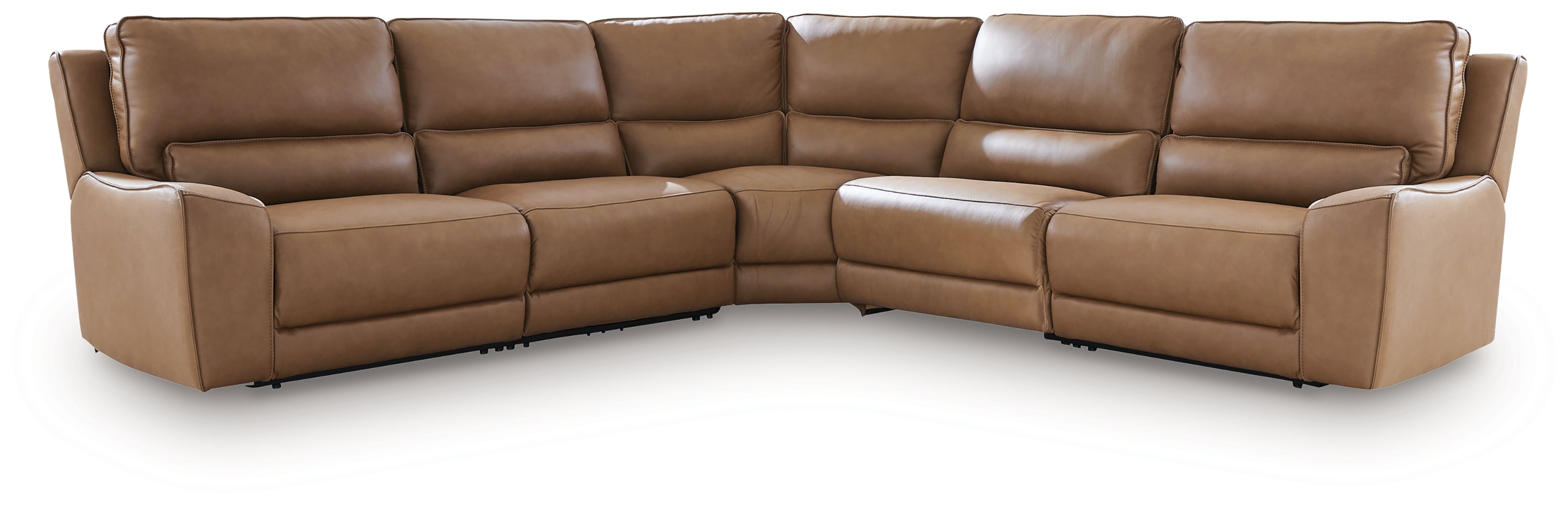 Silverbrooke Caramel 5-Piece Power Reclining Sectional