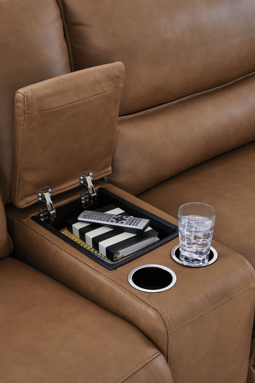 Silverbrooke Caramel 6 Pc Power Reclining Sectional
