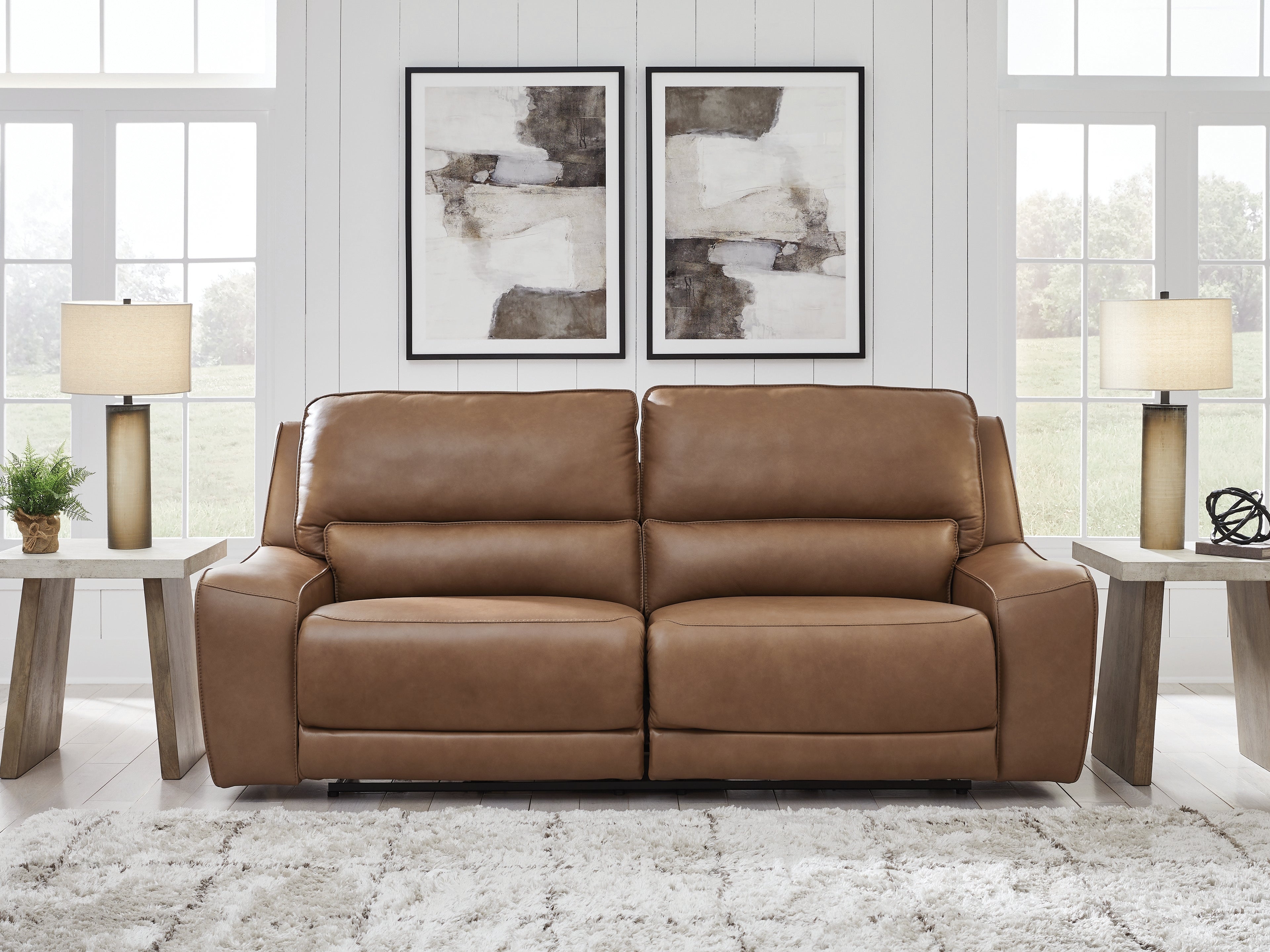 Silverbrooke Caramel Power Reclining Sofa