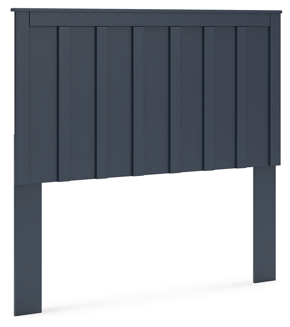 Simmenfort Navy Blue Full Panel Headboard