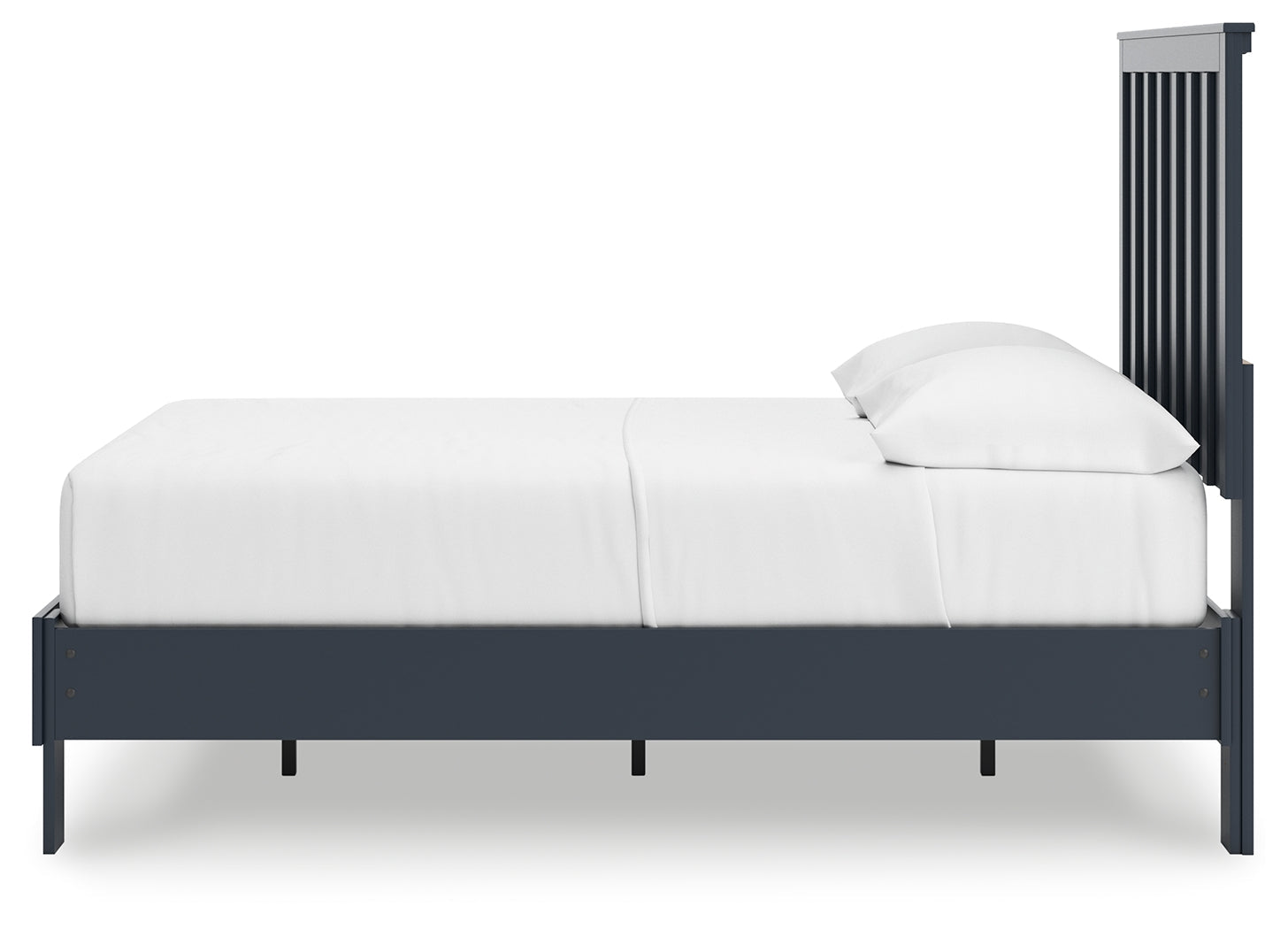 Simmenfort Navy Blue Full Platform Bed