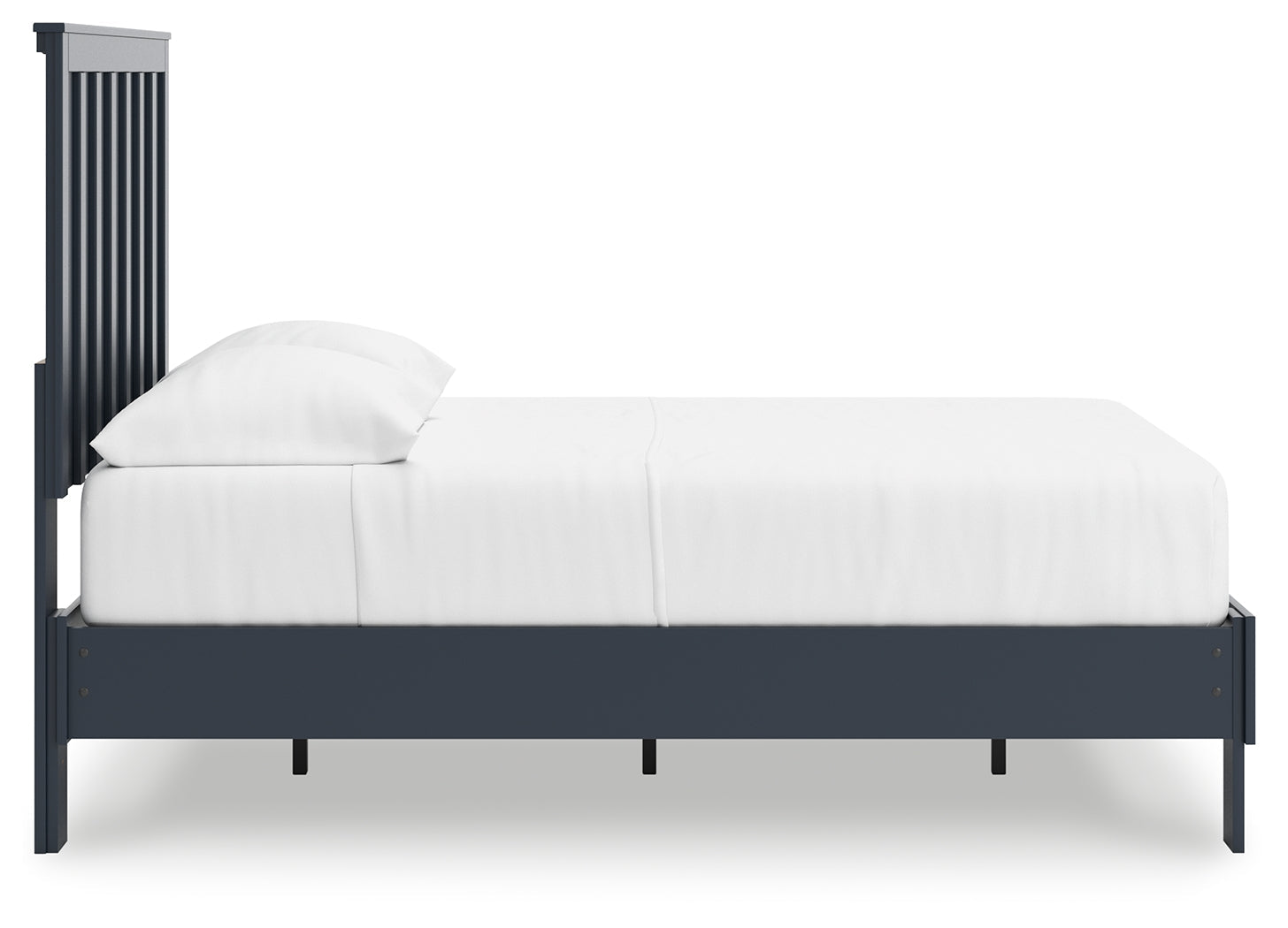 Simmenfort Navy Blue Full Platform Bed