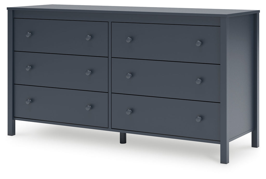 Simmenfort Navy Blue Six Drawer Dresser