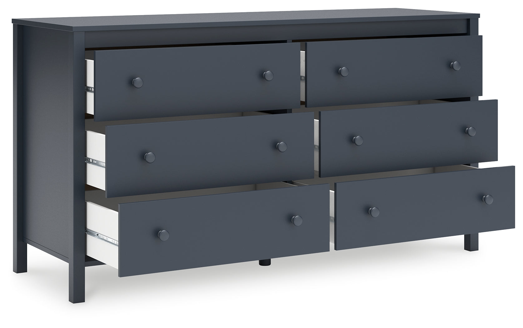 Simmenfort Navy Blue Six Drawer Dresser