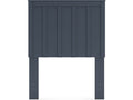 Simmenfort Navy Blue Twin Panel Headboard