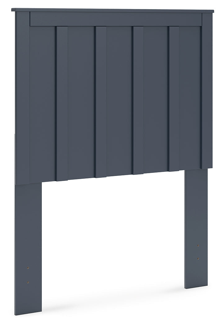 Simmenfort Navy Blue Twin Panel Headboard