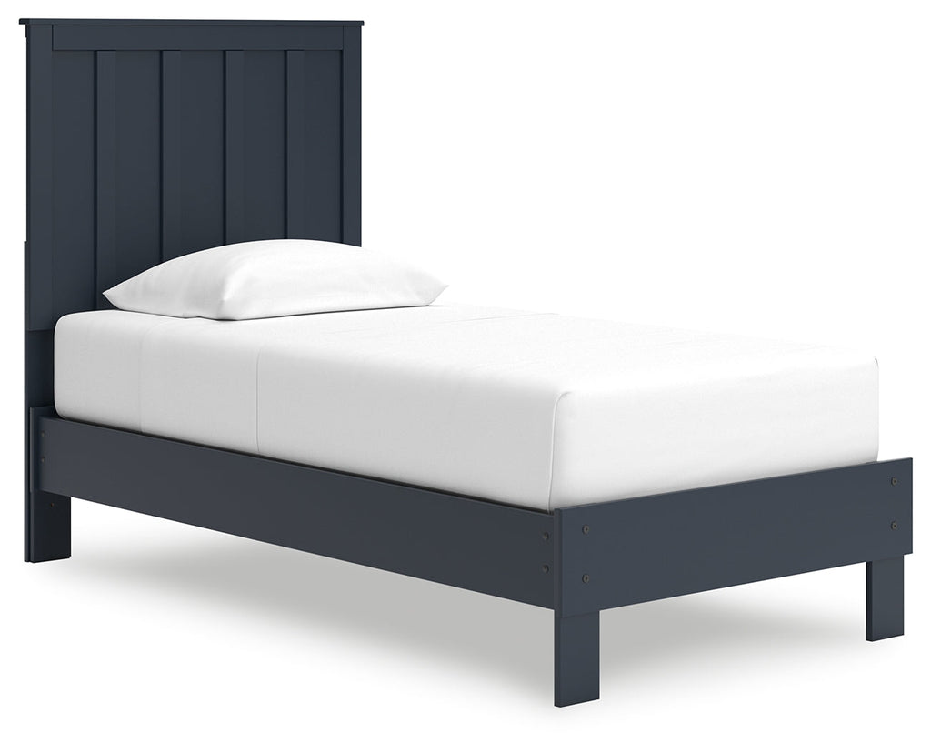 Simmenfort Navy Blue Twin Platform Youth Bed