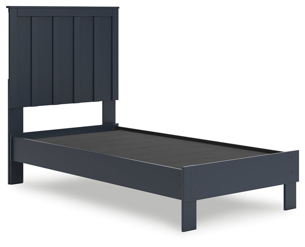 Simmenfort Navy Blue Twin Platform Youth Bed