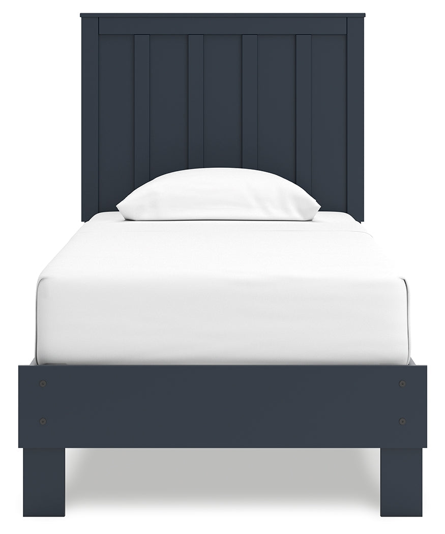 Simmenfort Navy Blue Twin Platform Youth Bed
