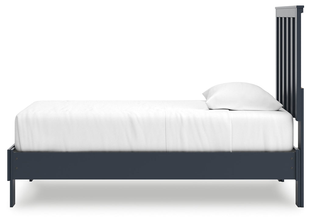 Simmenfort Navy Blue Twin Platform Youth Bed