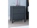 Simmenfort Navy Blue Two Drawer Nightstand