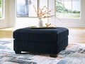 SimpleJoy Navy Oversized Accent Ottoman
