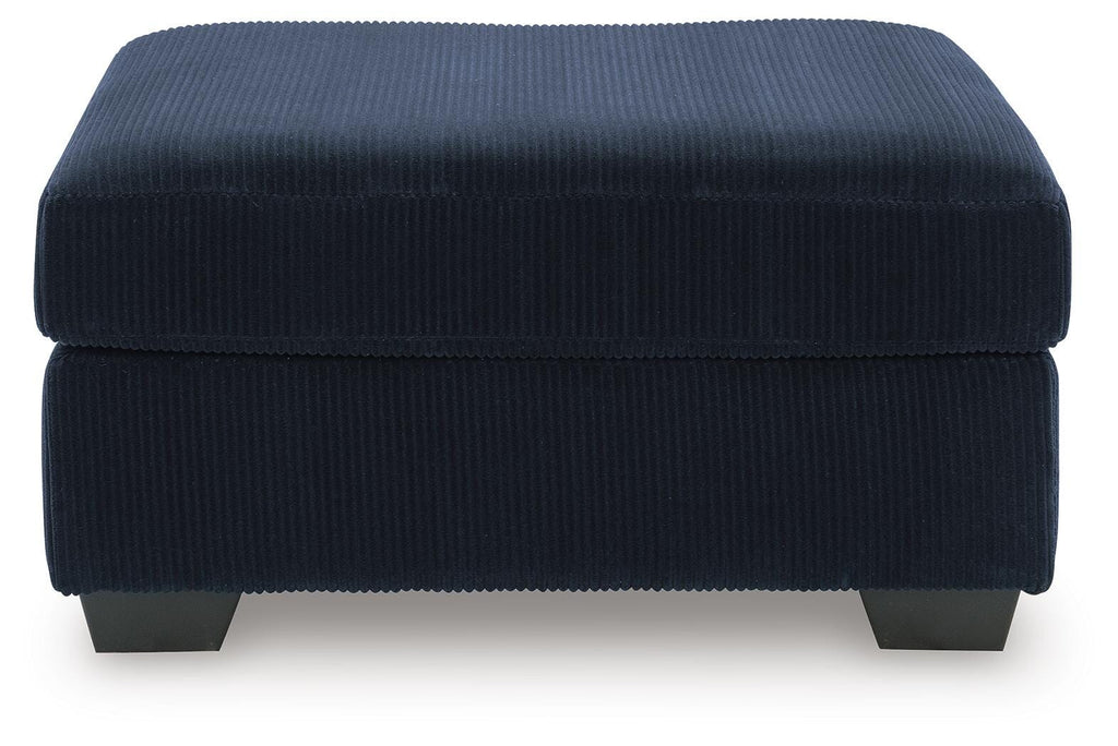 SimpleJoy Navy Oversized Accent Ottoman