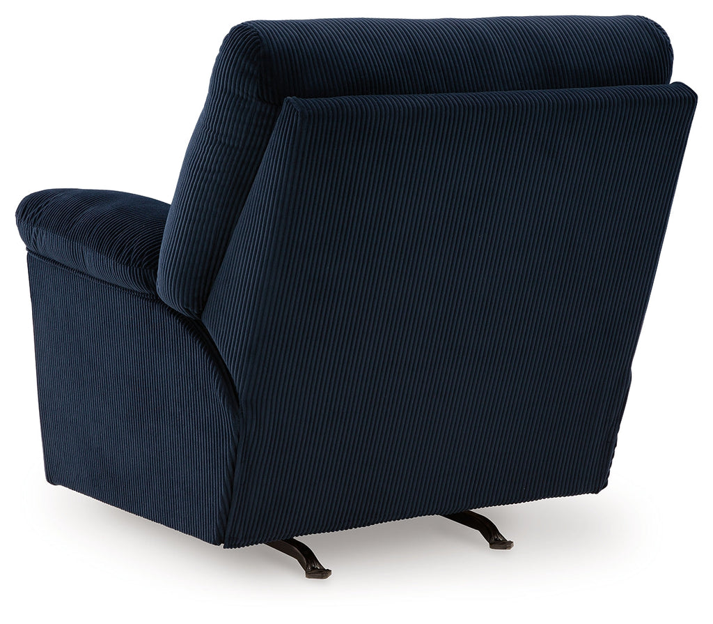 SimpleJoy Navy Rocker Recliner