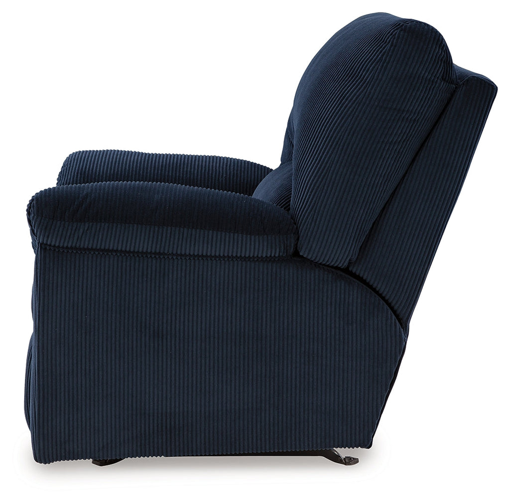 SimpleJoy Navy Rocker Recliner