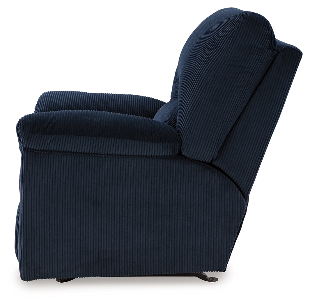 SimpleJoy Navy Rocker Recliner