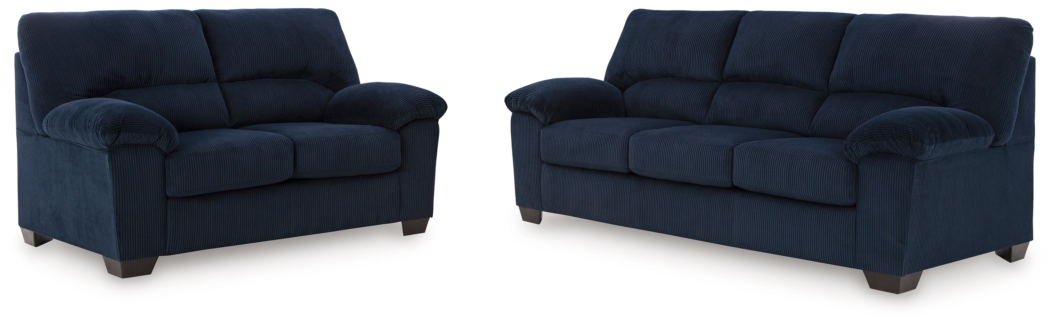 SimpleJoy Navy Sofa & Loveseat