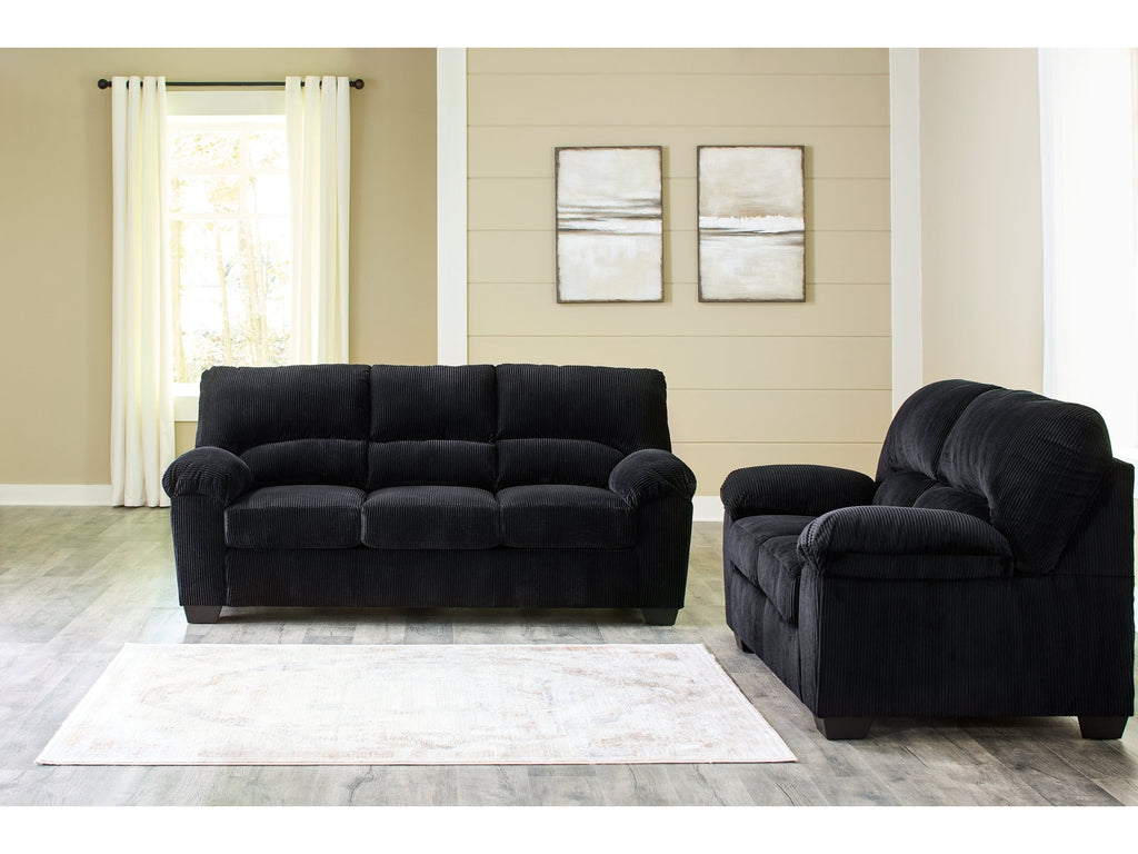 SimpleJoy Onyx Sofa & Loveseat