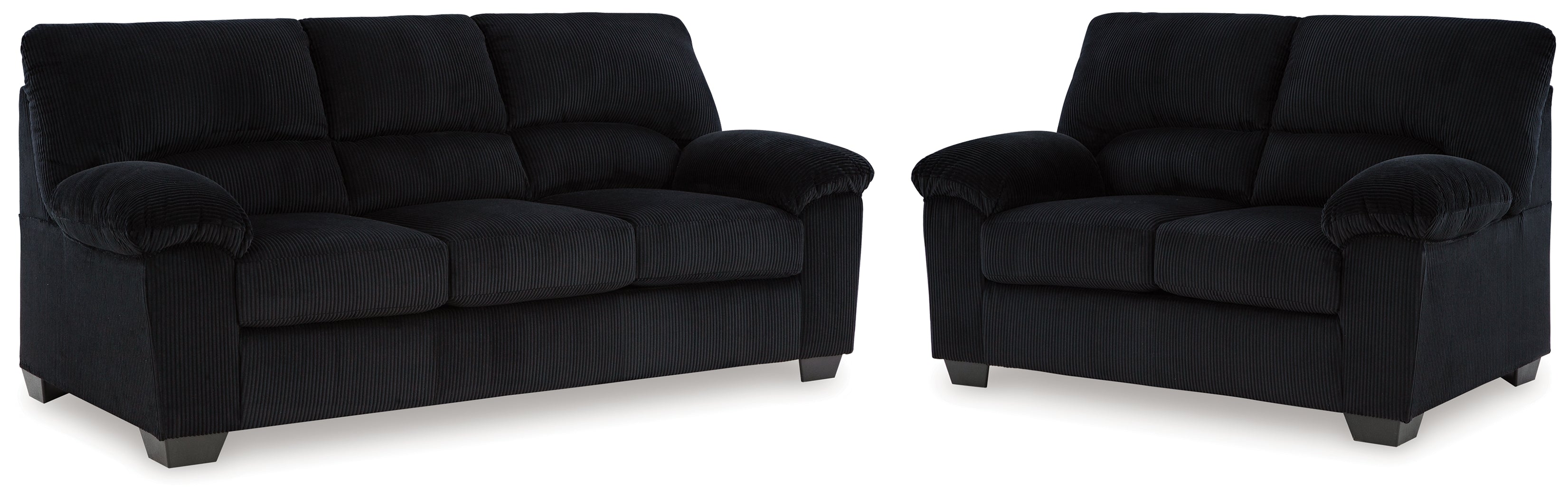 SimpleJoy Onyx Sofa & Loveseat