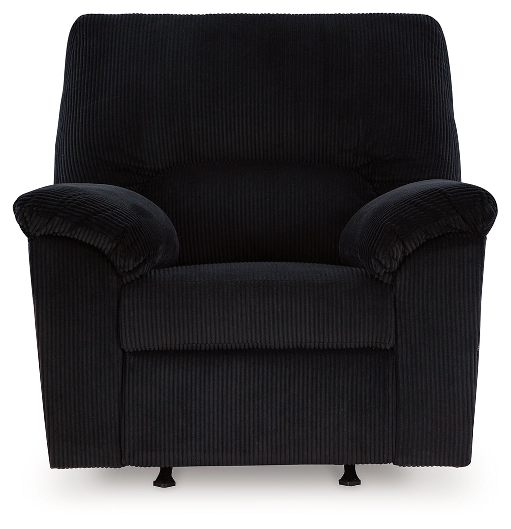 SimpleJoy Onyx Sofa, Loveseat and Recliner