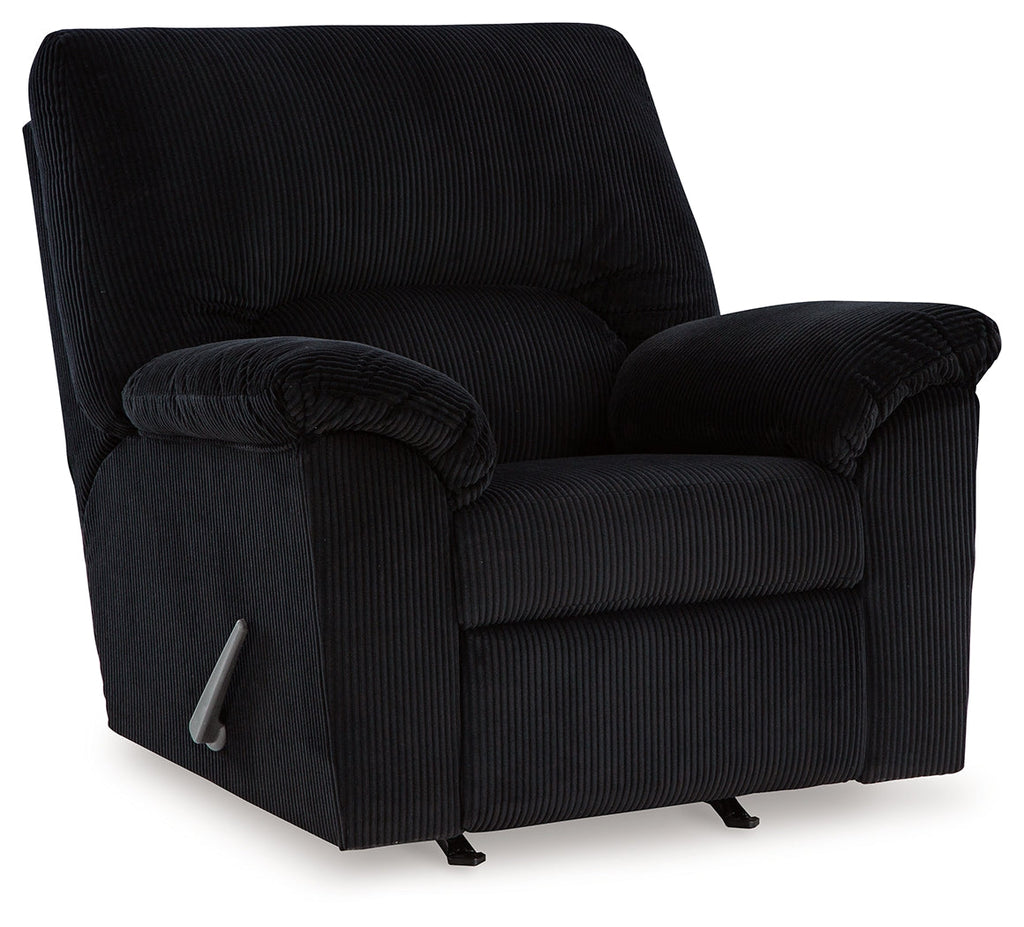 SimpleJoy Onyx Sofa and Recliner