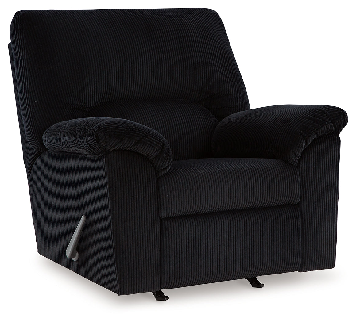SimpleJoy Onyx Sofa and Recliner