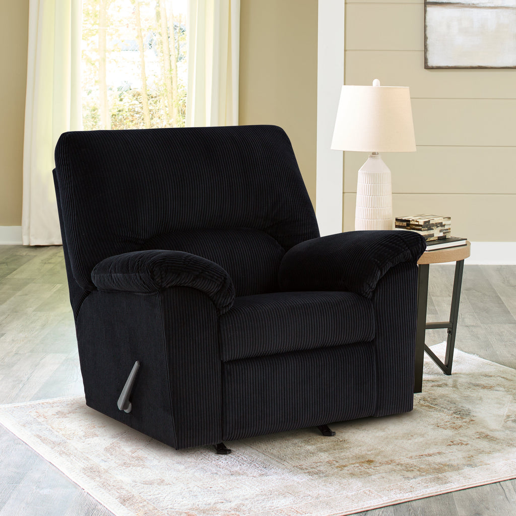 SimpleJoy Onyx Sofa and Recliner