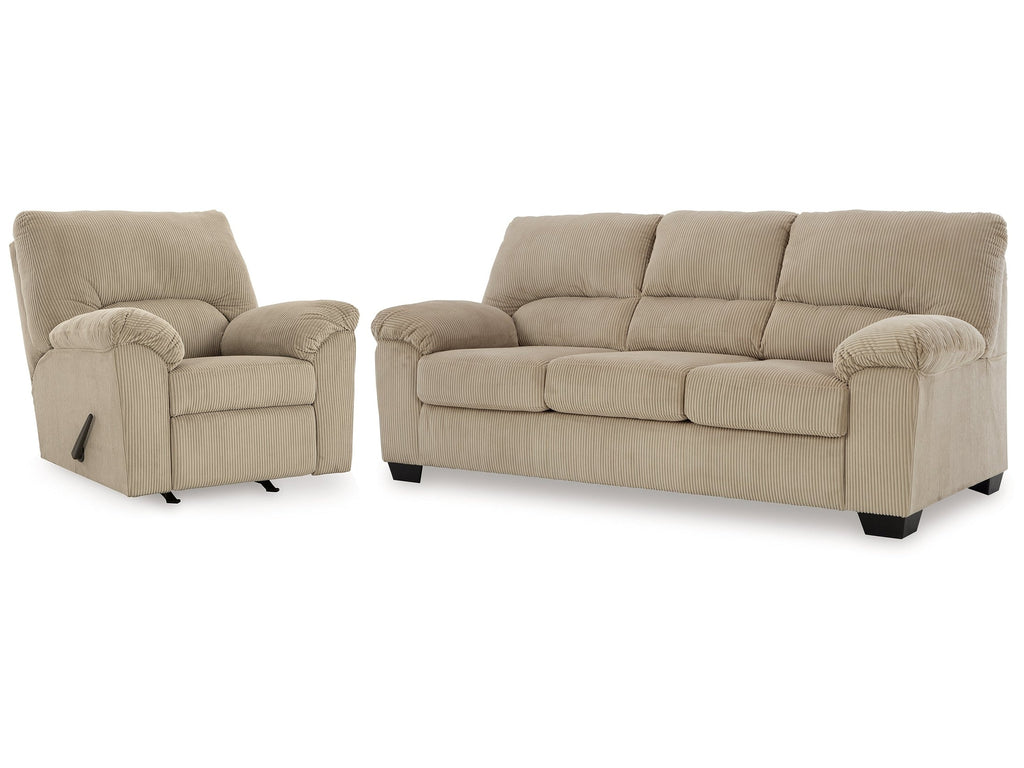 SimpleJoy Sand Sofa and Recliner