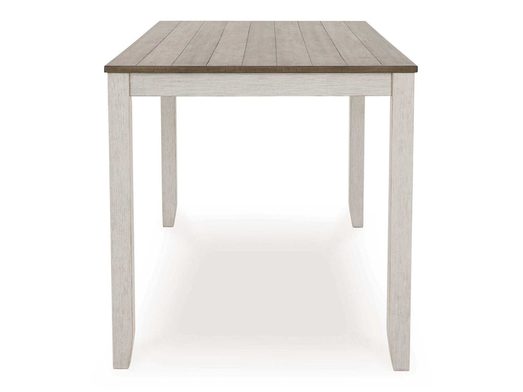 Skempton Counter Height White/Light Brown Dining Room Set / 7pc