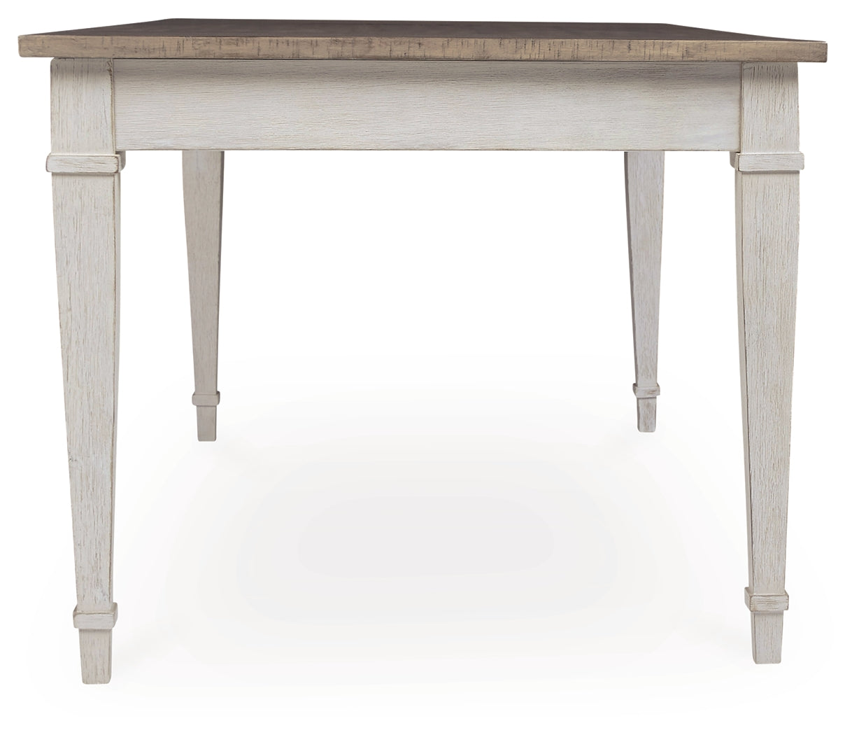 Skempton White/Light Brown Dining Table and 4 Chairs