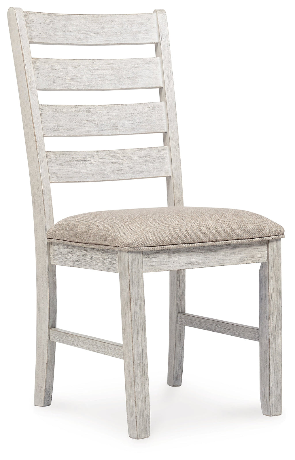 Skempton /Light Brown Dining Table, 4 Chairs, and Bench, White