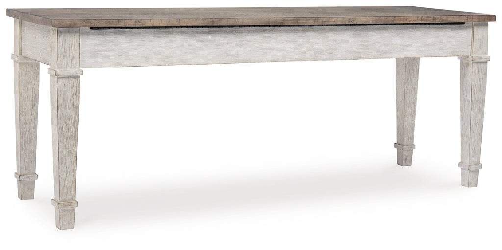 Skempton White/Light Brown Storage Bench
