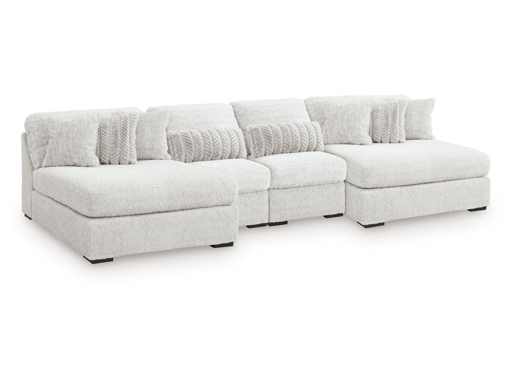 Snodoodle Arctic 4-Piece Modular Sectional with Double Chaise