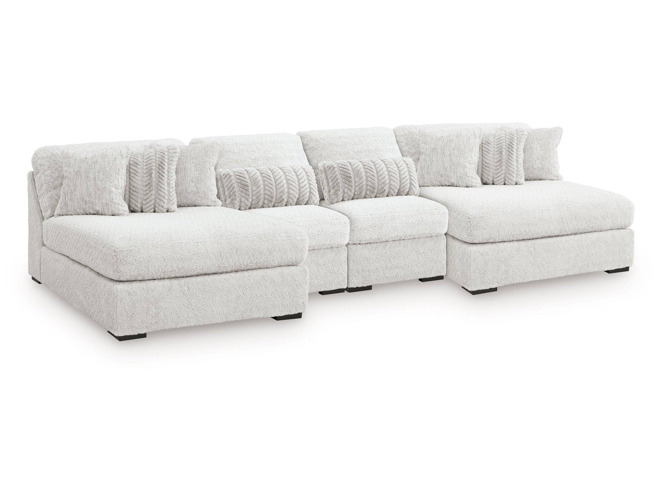 Snodoodle Arctic 4-Piece Modular Sectional with Double Chaise