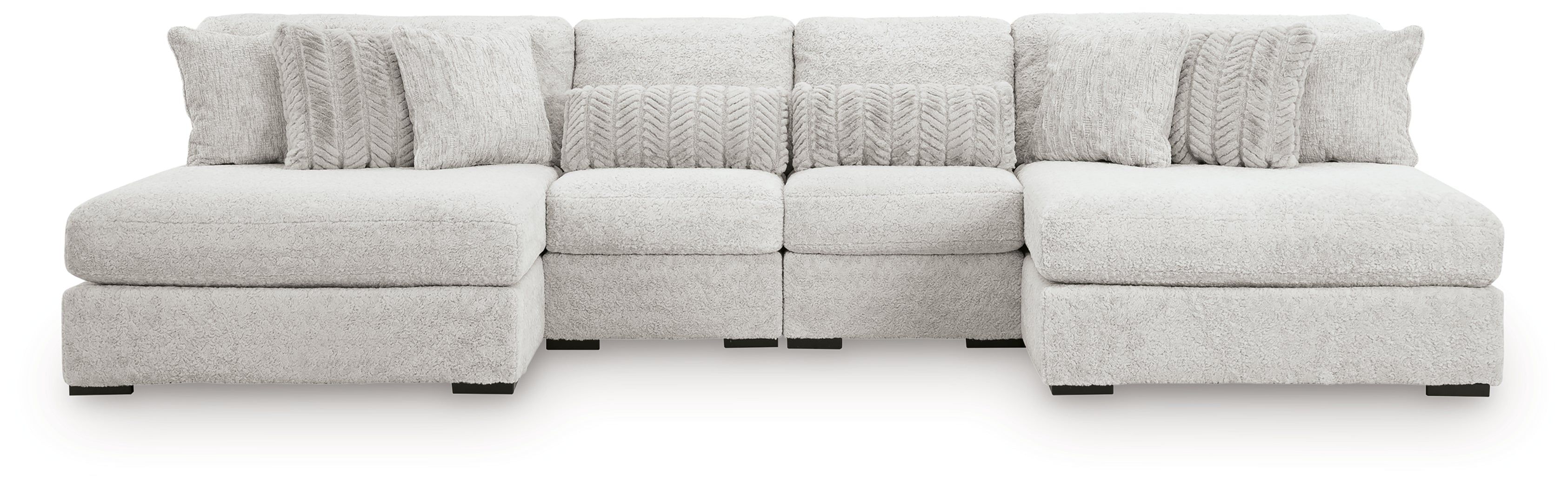 Snodoodle Arctic 4-Piece Modular Sectional with Double Chaise