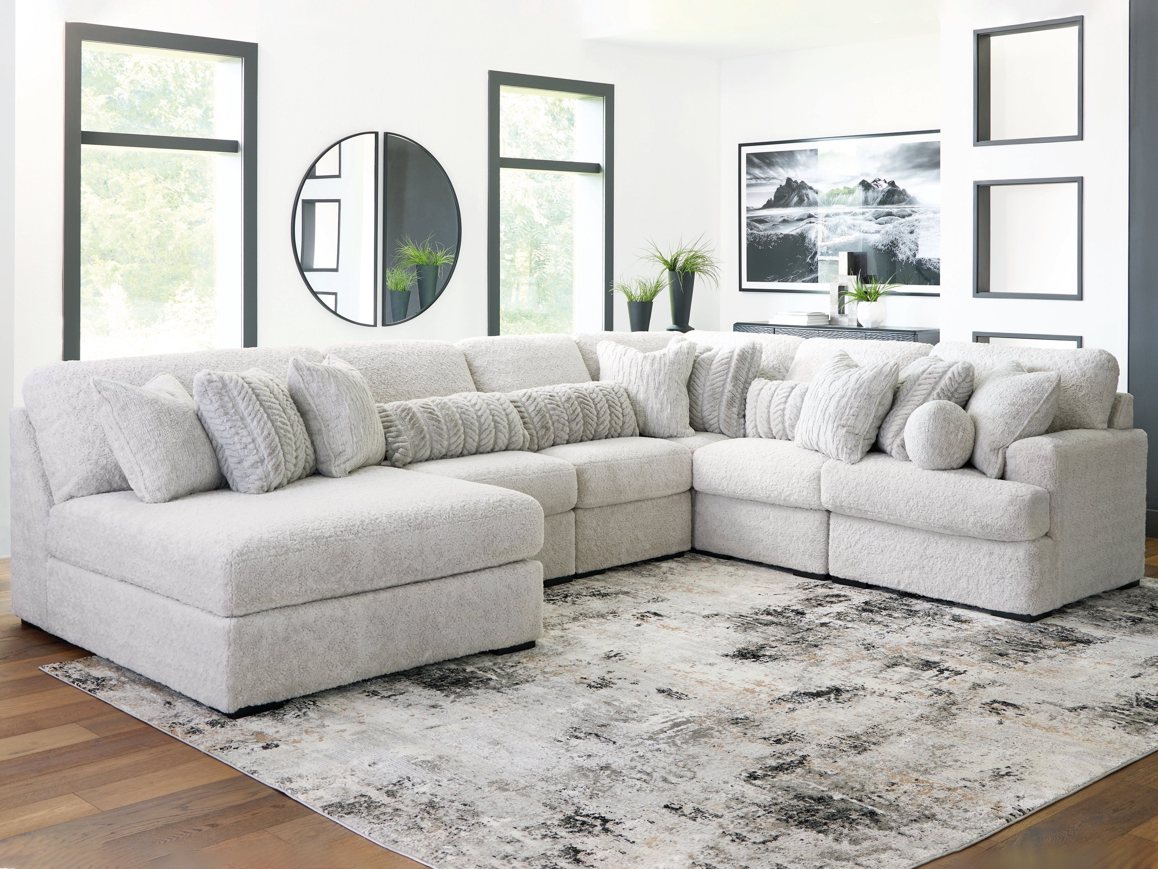 Snodoodle Arctic 6-Piece LAF Modular Sectional with Chaise