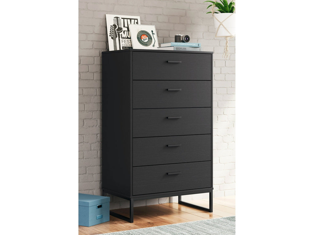 Socalle Black Chest of Drawers