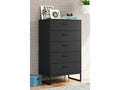 Socalle Black Chest of Drawers