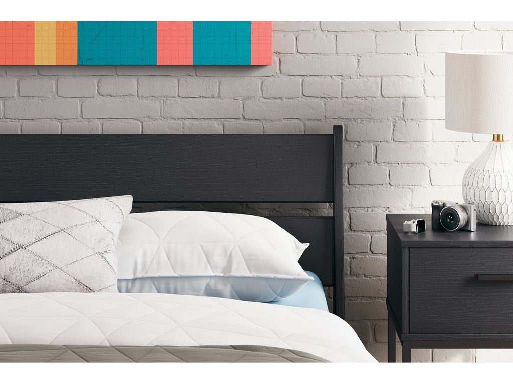 Socalle Black Full Panel Headboard