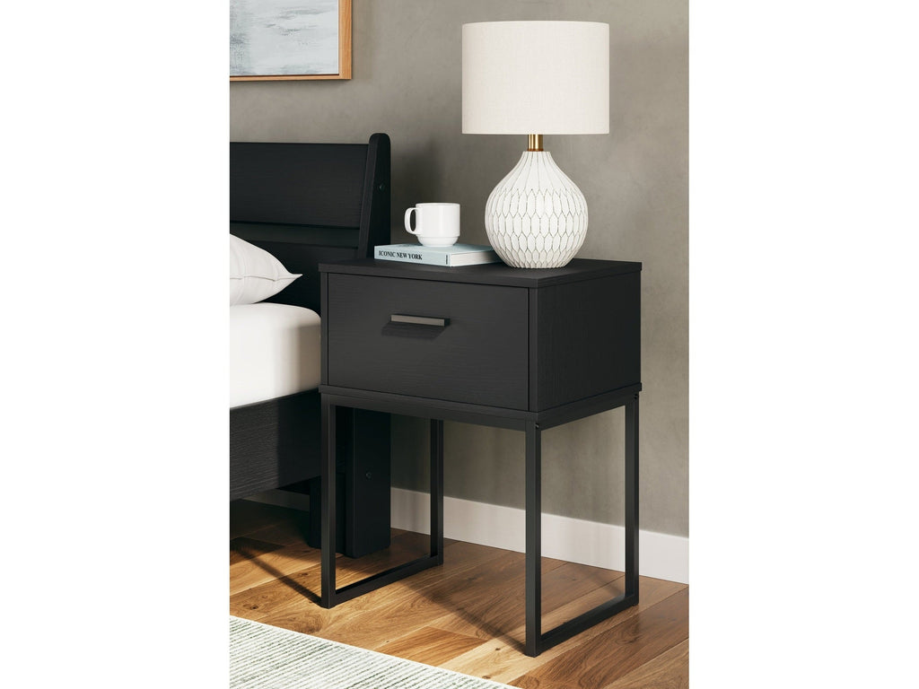 Socalle Black Nightstand