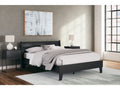 Socalle Black Queen Panel Platform Bed